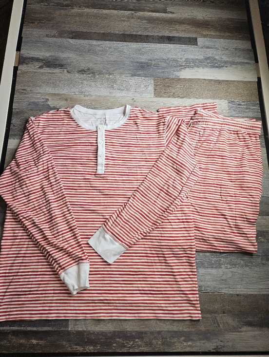 hart + land Other - Hart + Land Red White Striped Pajamas XL Organic Pima Cotton